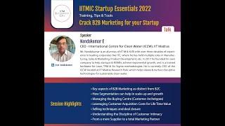 B2B Marketing | Nandakumar E | IITMIC Startup Essentials Training Series 2022 - Ed.5