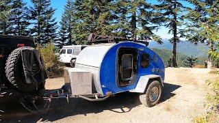 Mountaintop Boondocking In Our Teardrop Trailer