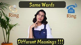 Same Words, Same Spellings, Different Meanings!! | Learn Homographs | Adrija Biswas