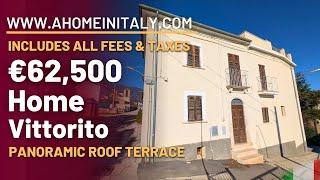 FANTASTIC ITALIAN PROPERTY with a PANORAMIC ROOF TERRACE in the heart of Abruzzo close to Sulmona.