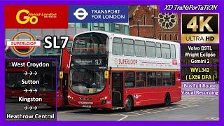 [Metrobus London] SUPERLOOP - SL7 ~ West Croydon Bus Station  Heathrow Central【4K UW】