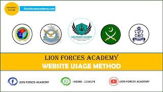 Best ISSB Academy in Pakistan-How to Use our Website.