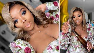 GRWM QUARANTINE 24th BIRTHDAY SLAY: BLACK SMOKEY EYE, ASH BLONDE WIG & DRESS