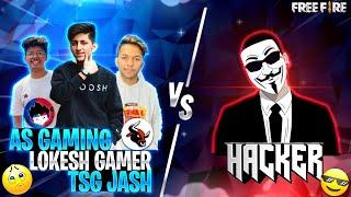 As Gaming ,Lokesh Gamer , Tsg Jash Vs Legendary Hacker Clash Squad Match 1Vs3 Epic Battle Free Fire