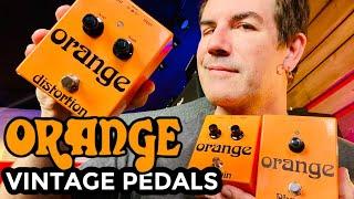 ORANGE "VINTAGE PEDALS"! SIMPLE, KILLER ANALOG STOMP BOXES