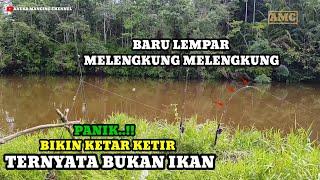 Mancing Ikan Baung Joran Melengkung Jackpot Gurame Babon 10 Jari