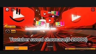 YouTuber sword showcase(5-2000) Killstreak sword fighting remake @RedaBSYT