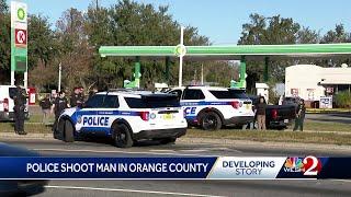 Orlando police officer shoots armed murder convict at gas station near John Young Parkway