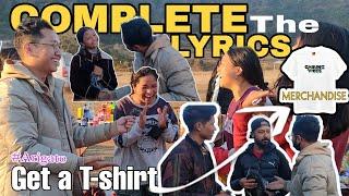 COMPLETE THE LYRICS || ARIGATO || ASKING QUESTION TO RANDOM PEOPLE.