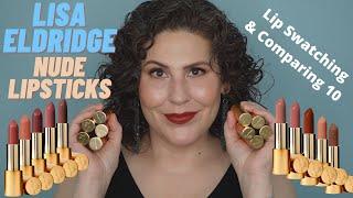 Lisa Eldridge - Nude Lipsticks - Lip Swatching & Comparing 10 Different Shades!