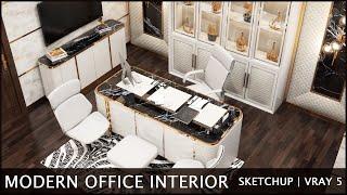 MODERN EXECUTIVE OFFICE INTERIOR | Star Studio 3D | Naveed Aslam