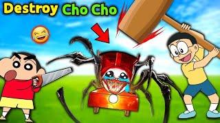 Shinchan Destroying Choo Choo Charles  ||  Funny Game Teardown