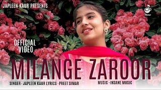 Milange Zaroor | Japleen Kaur | Preet Simar | New Punjabi Song 2024 | Viral Song