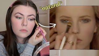 I Tried Following a "Natural" 80s Makeup Tutorial