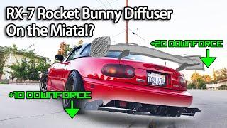 RX-7 Rocket Bunny Diffuser On The Miata!?  Jimmy Has No Garage Ep.15