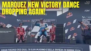 Marc Marquez DANCING AGAIN AND AGAIN after winning the San Marino GP Dramatically 