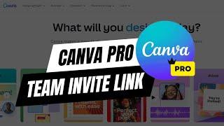 Canva Pro Team Invite Link | 100% Working | canva pro team link | Updated for November 2024