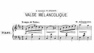 Vladimir Rebikov - Valse Mélancolique