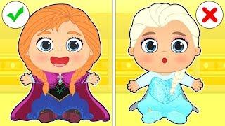 BABY ALEX AND LILY  Dress up like the Ice Princess and his Boyfriend | Cartoons for Children