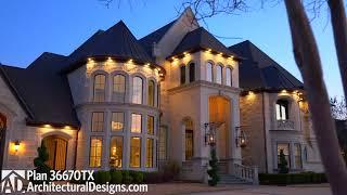 10k SF Mansion with Bowling Alley - Walkthrough Tour!! House Plan 36670TX - Architectural Designs