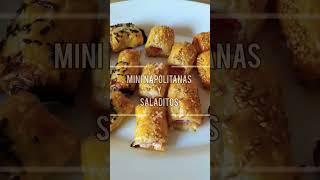 Mini Napolitanas y Saladitos #shorts #comida #postres #cocina