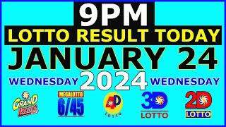 9pm Lotto Result Today January 24 2024 (Wednesday)