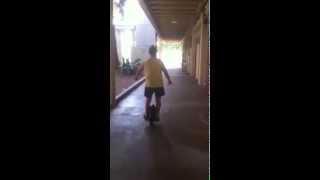 Tangie is Good at Riding Airwheel - The Self-Balancing Electric Wheel