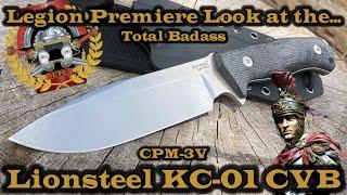 Legion Premiere Look at the Lionsteel KC-01 bushcraft knife in CPM-3V steel