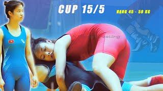 Vật nữ , Women wrestling- cúp 15/5 lần 2.Hạng 45 , 50 kg. ngày 2.