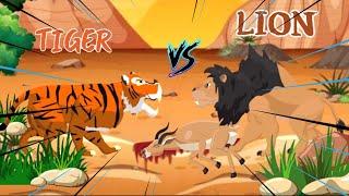 Tiger vs Lion | Lion vs Animals Level Challange | Animal DC2 Animation