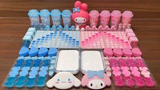 CINNAMOROLL vs MY MELODY I Mixing Random into GLOSSY Slime I Satisfying Slime #909