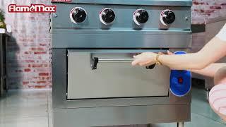 14、HGR 4G 4 Burner Gas Range with Gas Oven四头燃气煲仔炉连气焗炉