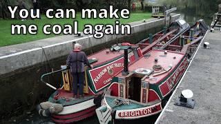 315. The vintage canal boats delivering coal around England