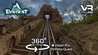 Epic 8K 360° Expedition Everest POV:  OMG! Broken Track - VR Roller Coaster Ride! Disney World