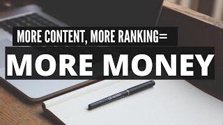 MORE Content, MORE Ranks, MORE MONEY!- Ron Stefanski- Amazon Affiliate Success Story