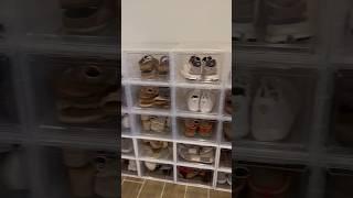 Shoe Closet Organization  #organization #clean #asmr #satisfying #shoes #fyp #short #viral #home