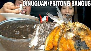 DINUGUAN AT PRITONG BANGUS MUKBANG | MUKBANG PHILIPPINES | FILIPINO FOOD MUKBANG