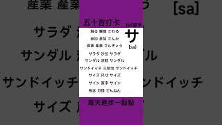 日語五十音 | N4單字