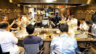 凄まじい人気を誇る広島最強お好み焼き店の鮮やかな鉄板さばき丨Japanese Street Food