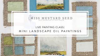 Live Painting Class | Mini landscape oil paintings