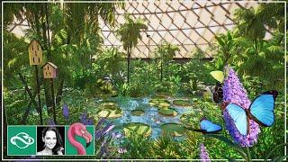 Let's Build a Tropical Butterfly Dome & Guided Tour in Franchise Mode