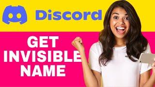 How to Set an Invisible Username on Discord - (2024 METHOD)