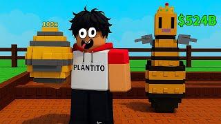 Hatching 100 Bee Eggs in Grow A Garden - Queen Bee is OP