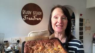 #50 Freefrom Peach streusel cake. Against all grain. SCD/paleo