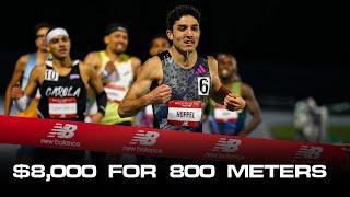 Bryce Hoppel Wins $8000 In 1 Minute, 46 Seconds At Trials of Miles' Track Night NYC Men's 800 Meters