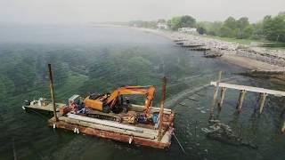 Landtech Dock Construction - Aerial view