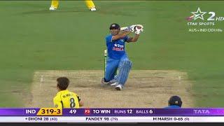 last over thriller finished MS Dhoni and Manish Pandey India vs Australia 2016