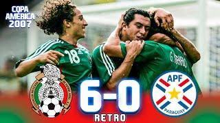 ¡PALIZA de LEYENDA!  México 6-0 Paraguay  Copa América 2007 - Cuartos de Final