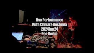 Live Performance with Chikara Aoshima Modular Synth with Drum kit.