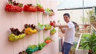 Clever Plastic Bottle Vertical Garden Ideas, Gardening Ideas for home